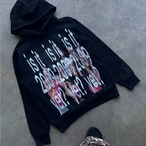 Black Graphic Hoodie